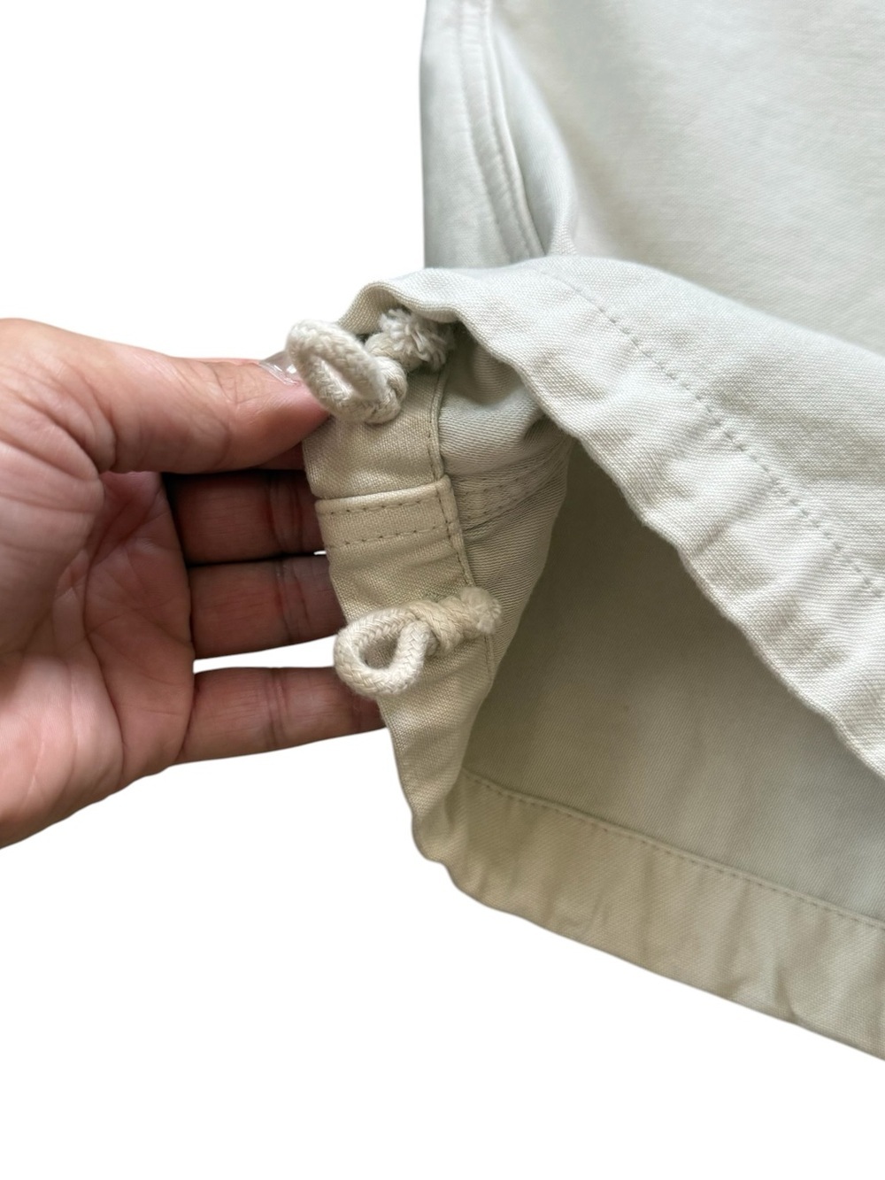 Aritzia (TNA) Supply Cargo Pants size 8 Off White Cream Wide Leg Utility NWT - Picture 5 of 10
